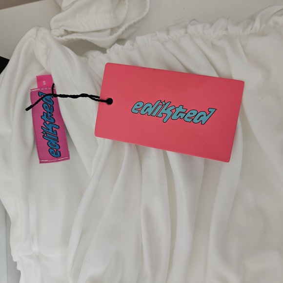 NWT Edikted Mini White Dress - Picture 16 of 16